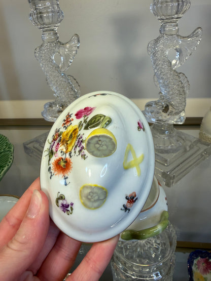 Stunning Herend mini tureen with lemon finial!
