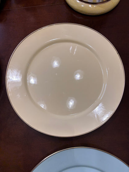 Mackenzie Childs Enamel Chargers set of 5!