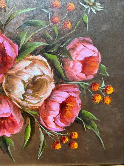 Bouquet of peonies 30x24”