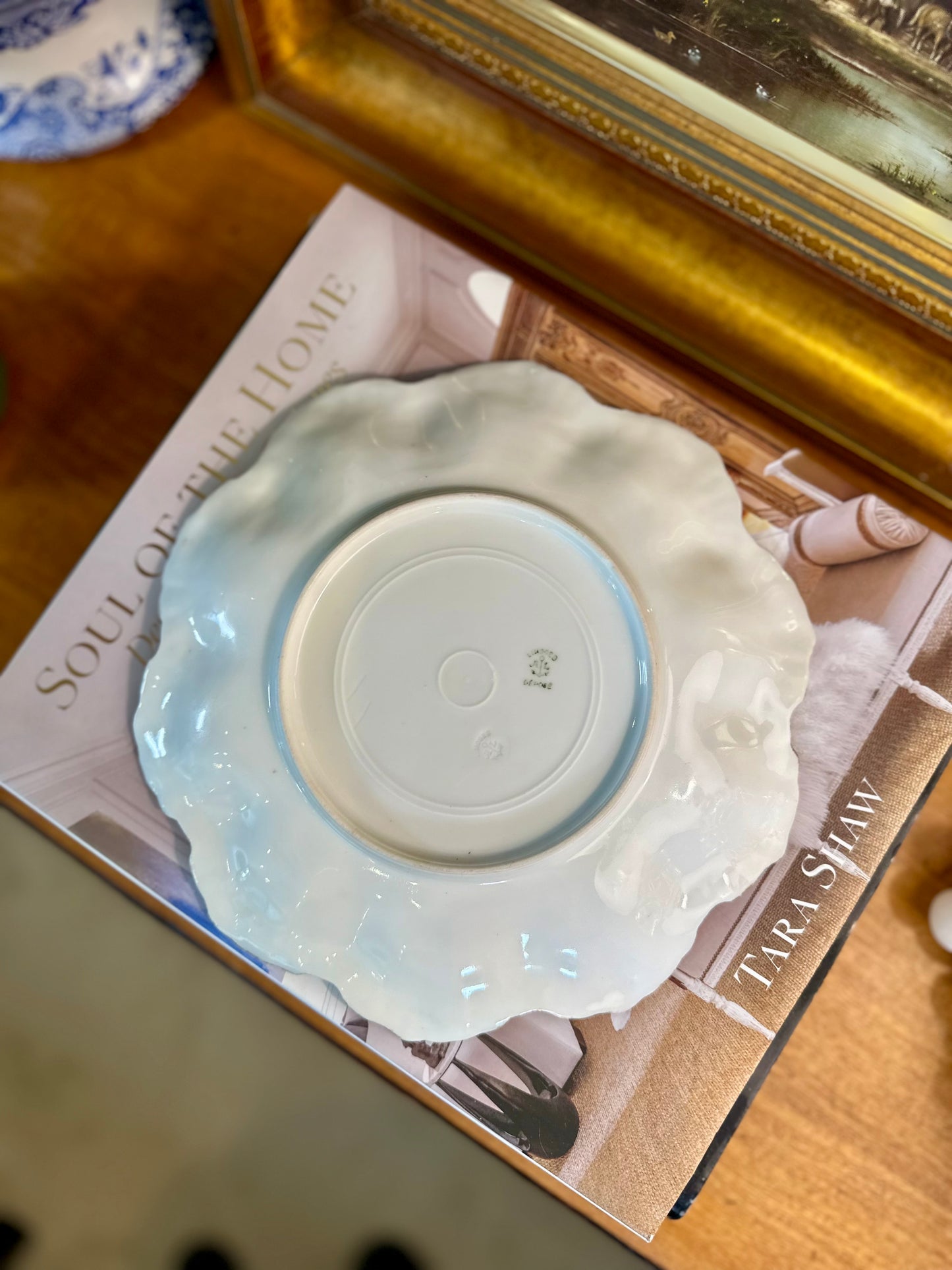 GORGEOUS Pair Antique Hand Painted Limoges Cabinet Plates, Made in France, 9.25"