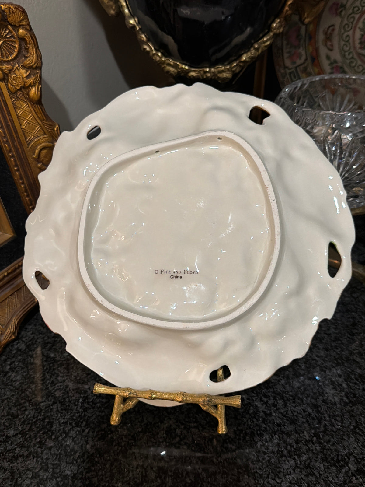 Vintage Fitz & Floyd fall harvest plate 9 d