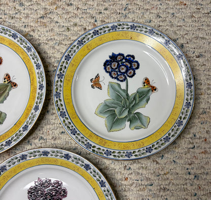 Beautiful butterflies and florals set of decorative plates! Instant plate wall!