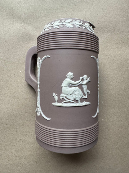 Lilac Wedgewood large pitcher 7” tall