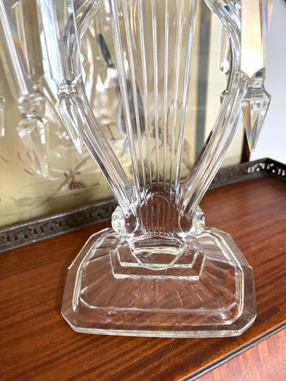 Extraordinary Cambridge Musical Lyre Shaped 2 Arm Candelabrum