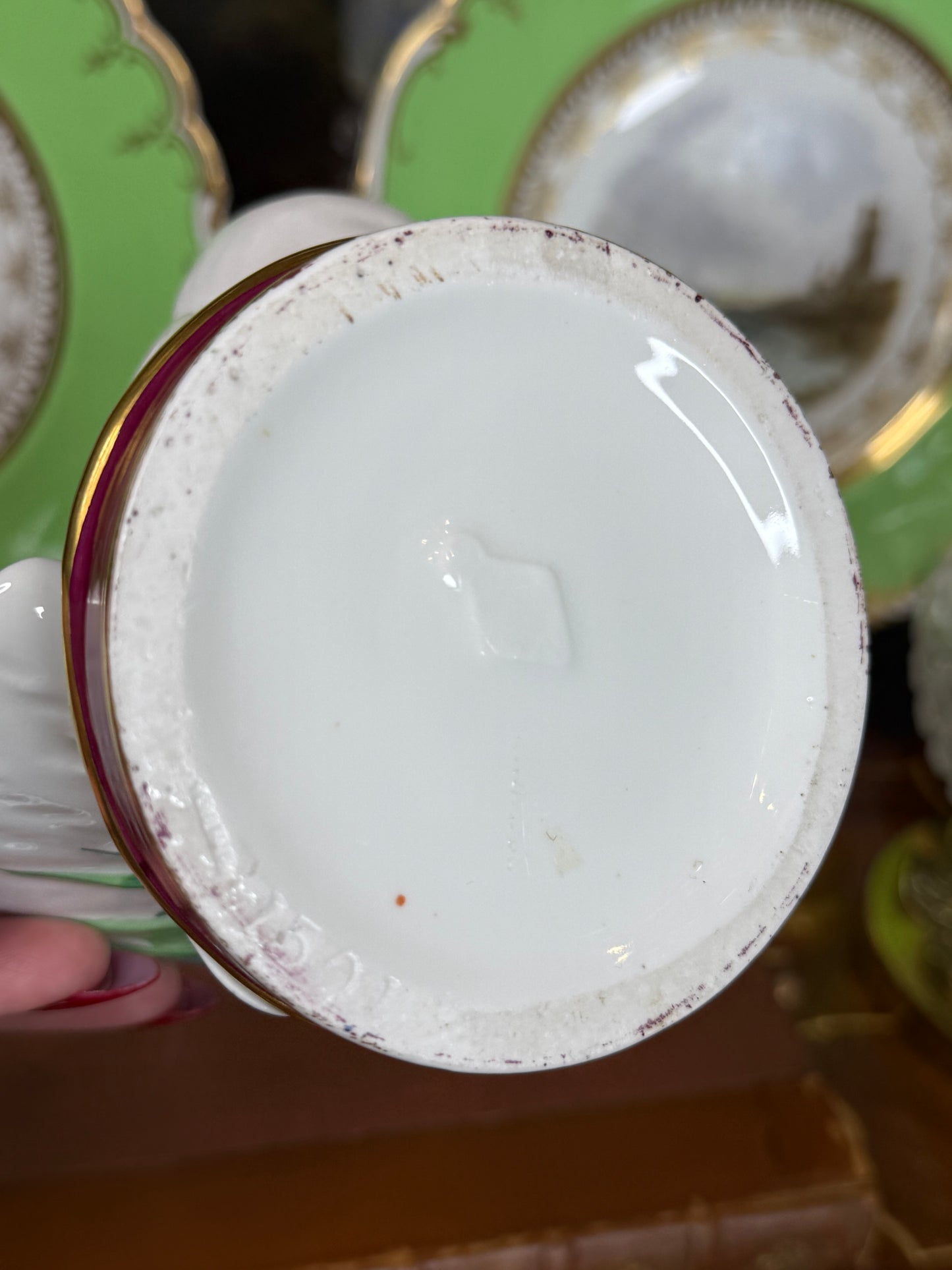 Minton Dove Posy Holder Figurine, c. 1870 – Victorian Porcelain Bird