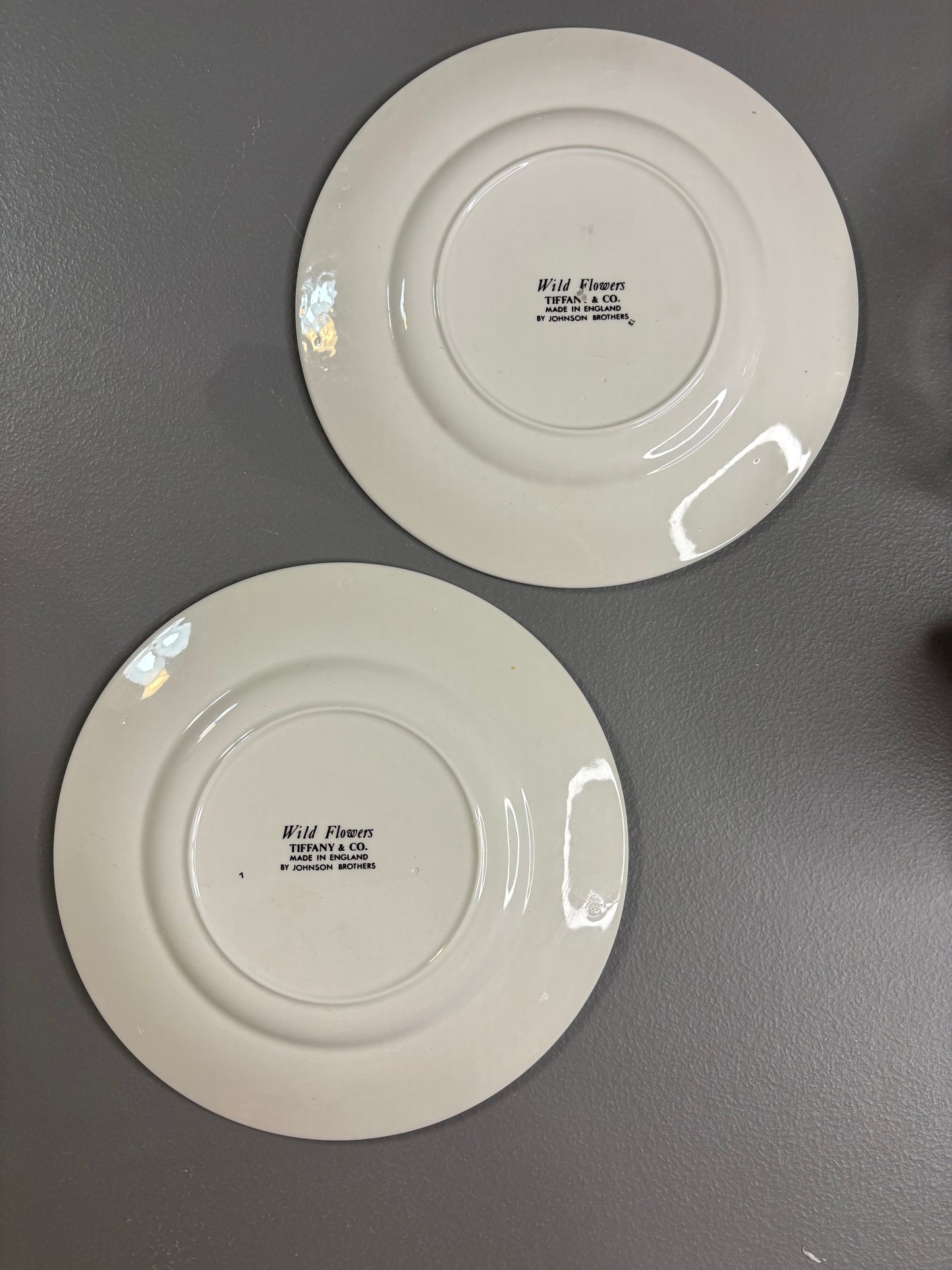 Beautiful Tiffany & Co. Johnson Brothers botanical plates set of 2!