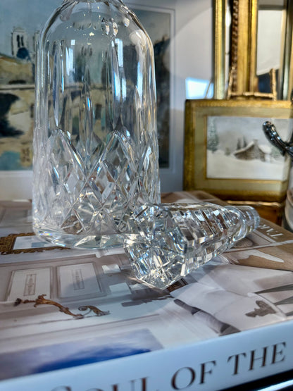 PRISTINE Vintage Waterford Lismore Crystal Wine Decanter, Made in Ireland, 13"
