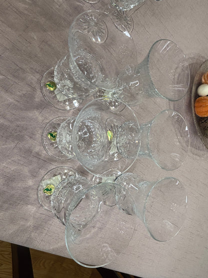 Stunning Waterford Presage Iced Tea/Water Glasses with original stickers! Set of 6!