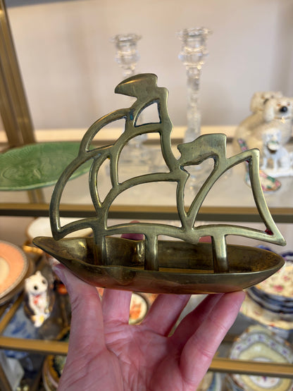 Sweetest brass sailing ship!