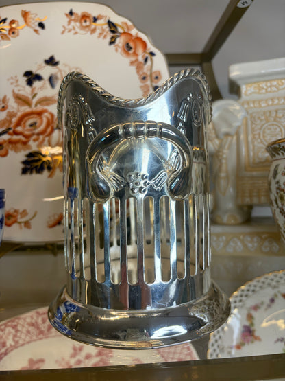 Lovely silverplated wine holder!