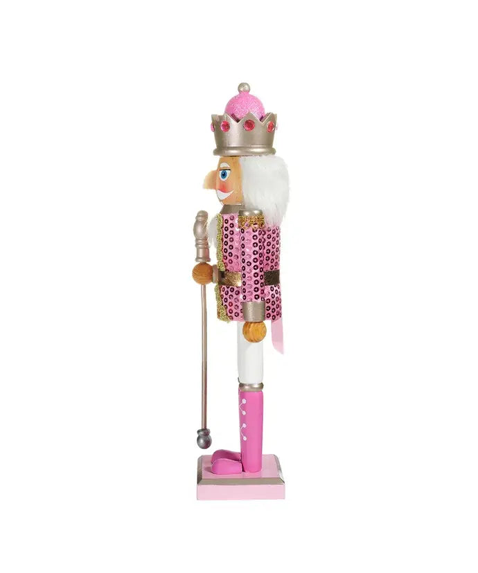 15"WOODEN PINK NUTCRACKER