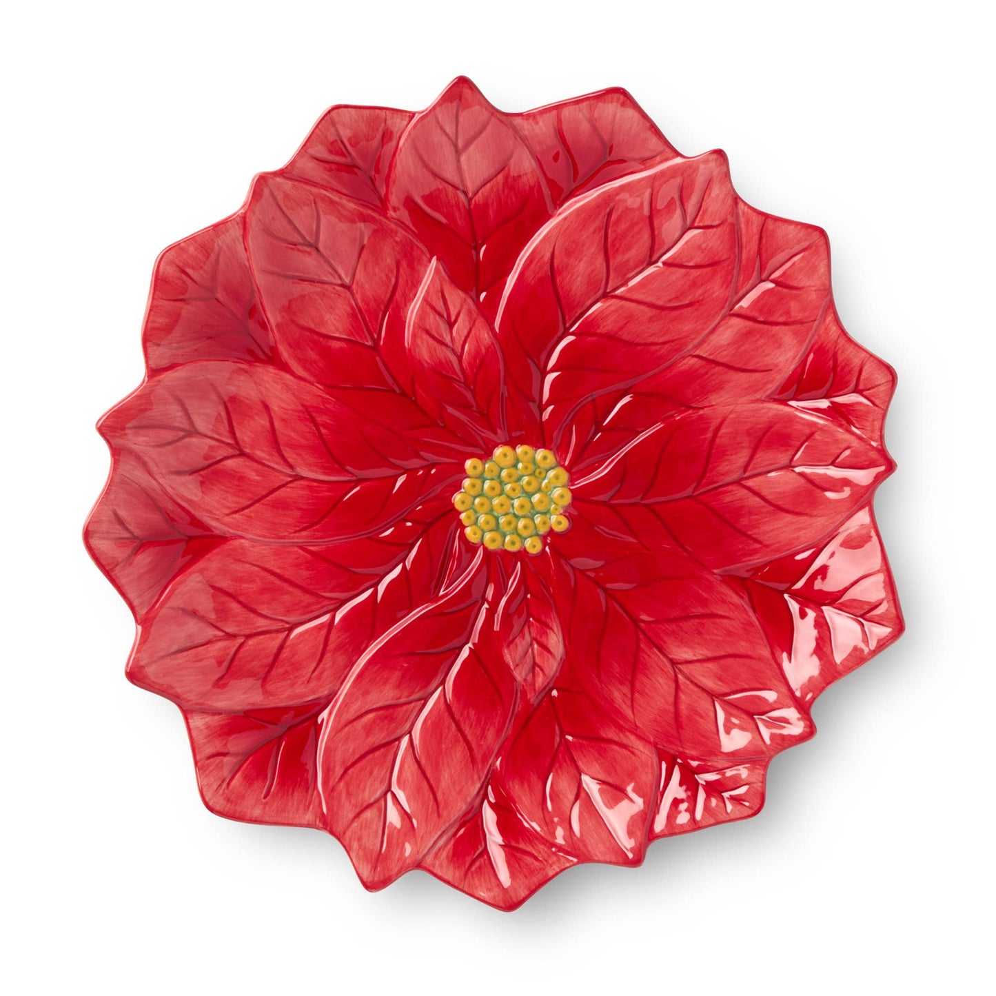 Winter Blooms Red Poinsettia Charger/Platter | 13" D
