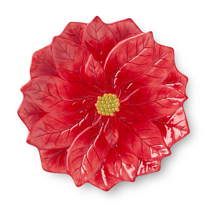 Winter Blooms Red Poinsettia Charger/Platter | 13" D