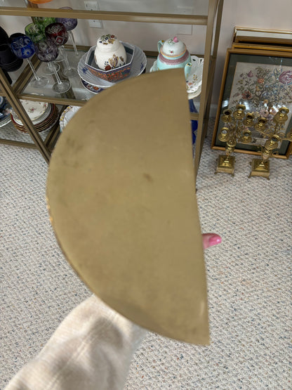 Beautiful brass sconces wall shelves pair!