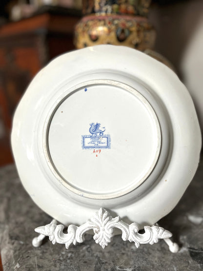 Antique 1800’s Pair Of Ridgeways ‘Penang’ Plates 10” Repairs Priced Accordingly
