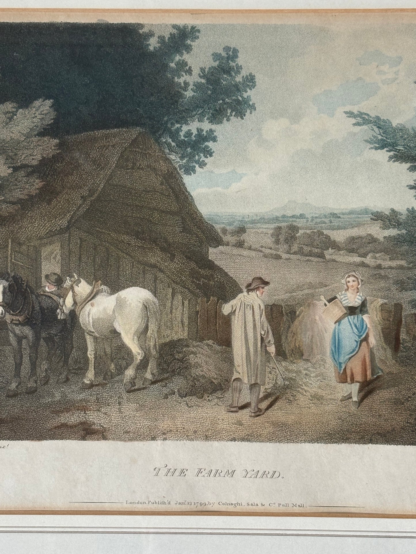 Set (4) Framed 19th century Lithographs