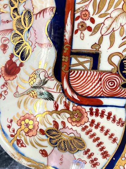 Coalport Porcelain Square Dish, Circa 1805 — Japan Pattern, Georgian Period