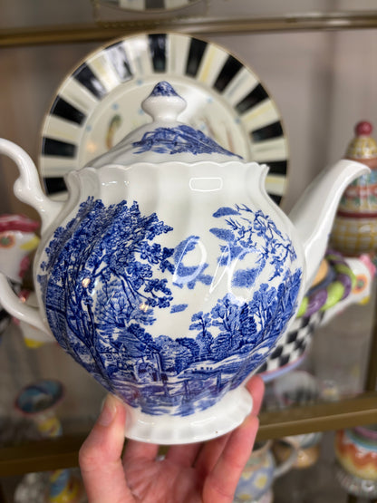 Lovely Johnson Bros. Cotswold Blue teapot!
