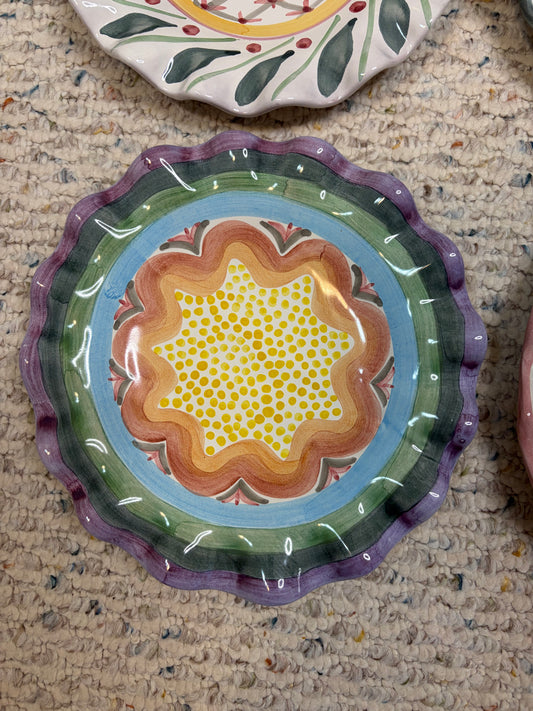 Mackenzie-Childs Brittany fluted salad plate!