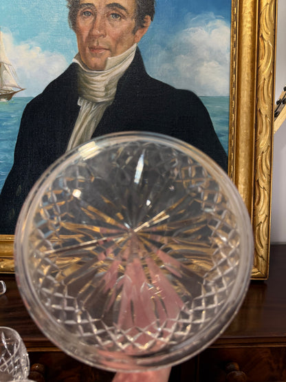 Vintage Crystal Ships Decanter