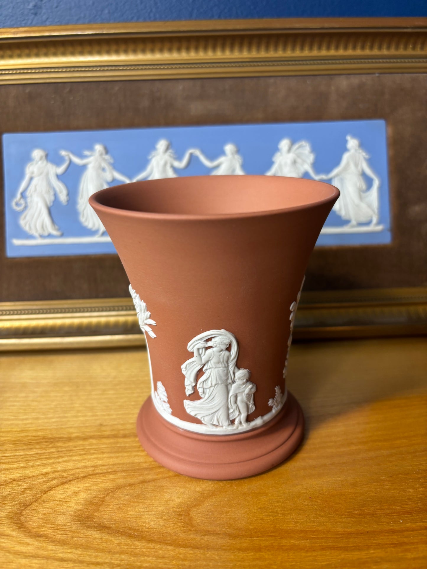 Wedgwood Jasperware terracotta vase!
