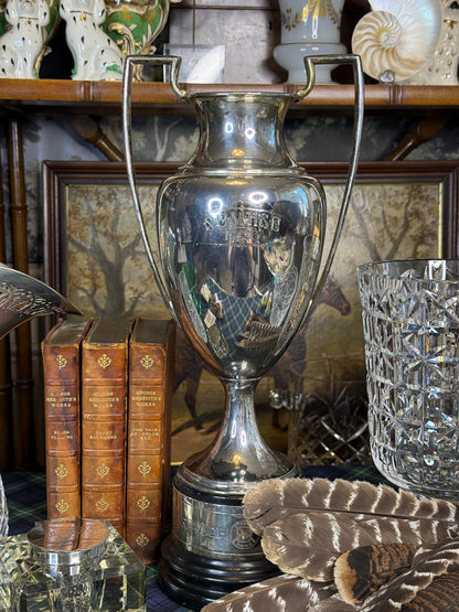 Antique 1926 A.J. Reach Baseball 16.5” Tall Trophy by Meriden Britannia Co. International Silver | Silver Plate Sporting Trophy | C781