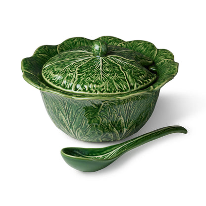 Le Jardin Cabbage 3-D Tureen with Ladle
