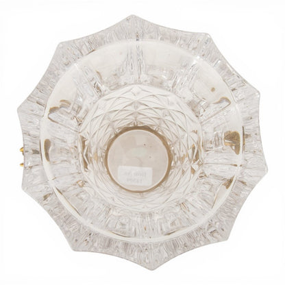 Danny's Fine Porcelain - Crystal Clear Vase with Ormolu Butterfly Handles | Decorative Crystal Vase #14309