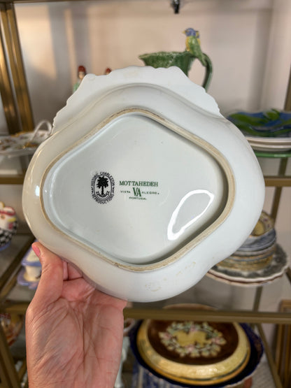 Mottahedeh Sacred bird and butterfly shell dish!