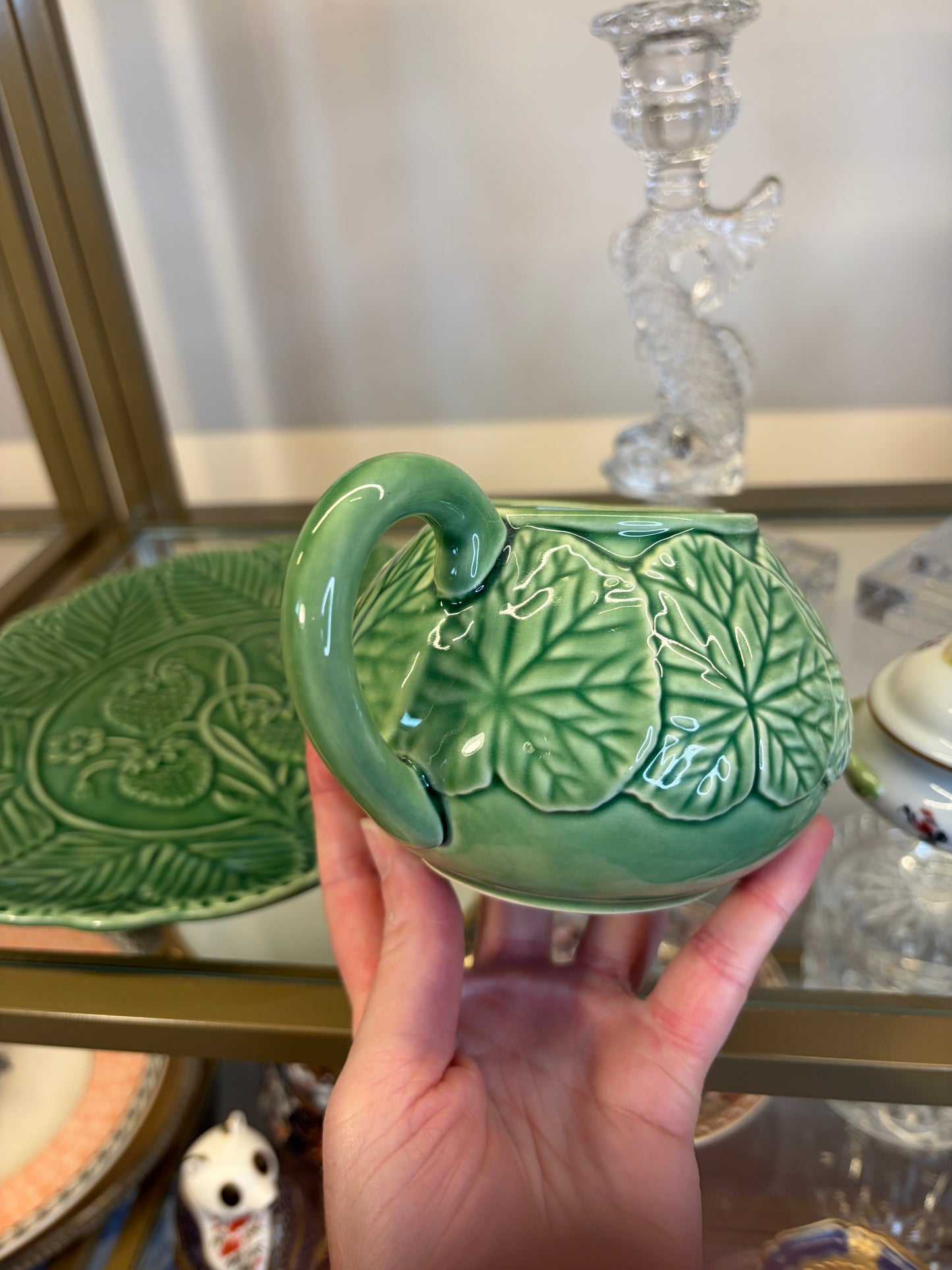 Beautiful Bordallo Pinheiro creamer!