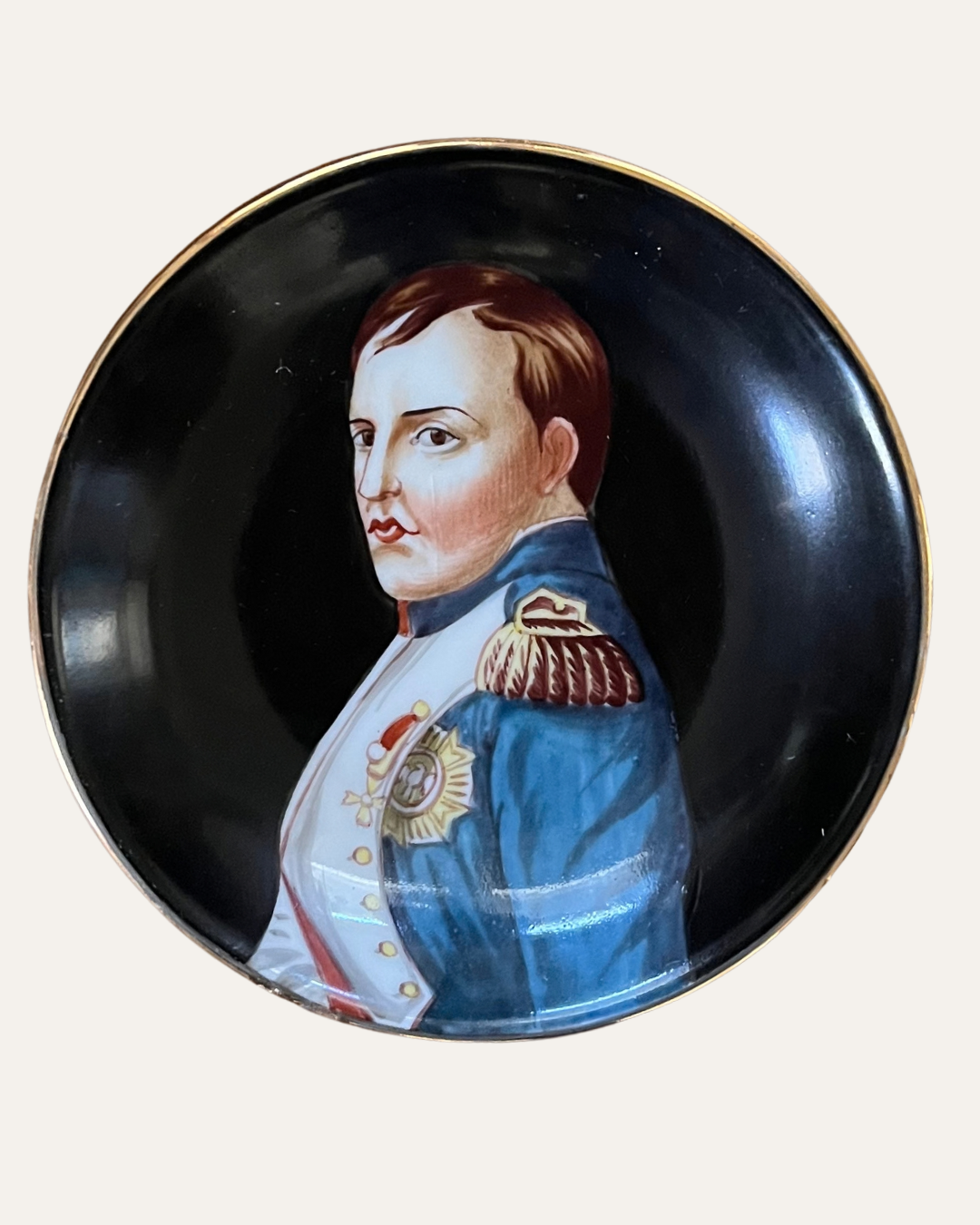 Set of Eight Richard Ginori Hand-Painted Italian Portrait Mini Plates | Historical Figures