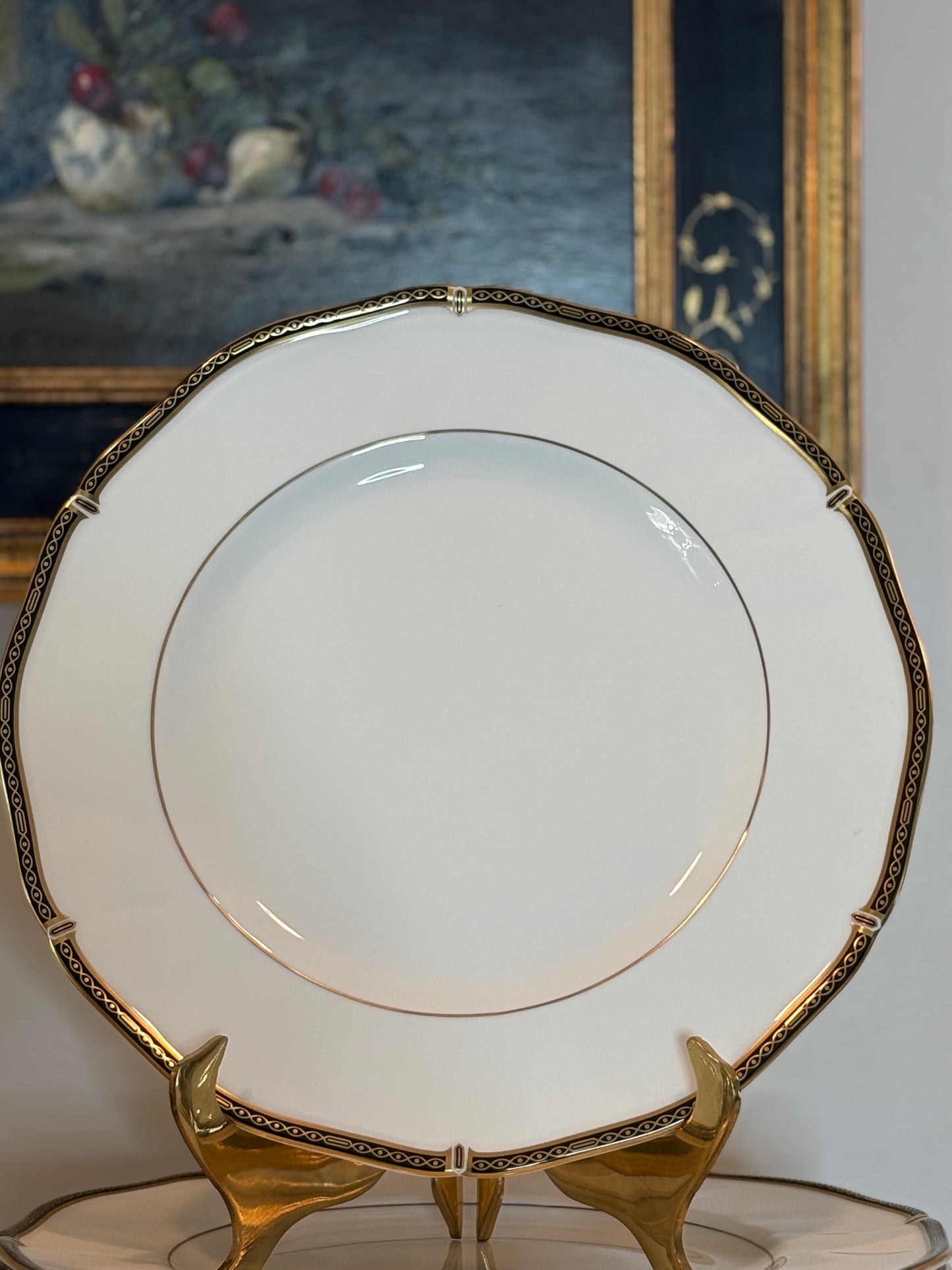 Elegant Set of Wedgwood “Windsor Black” China