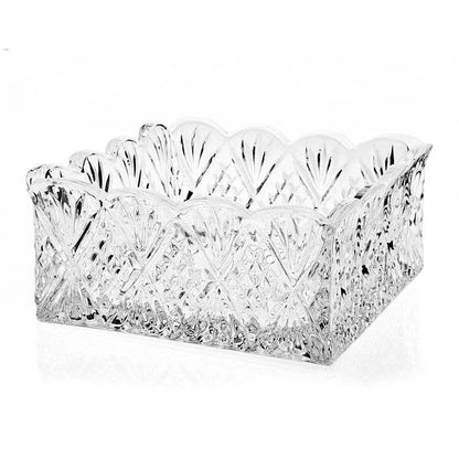 Crystal Napkin Holder – Cut Glass Unleaded Crystal Tabletop Accent