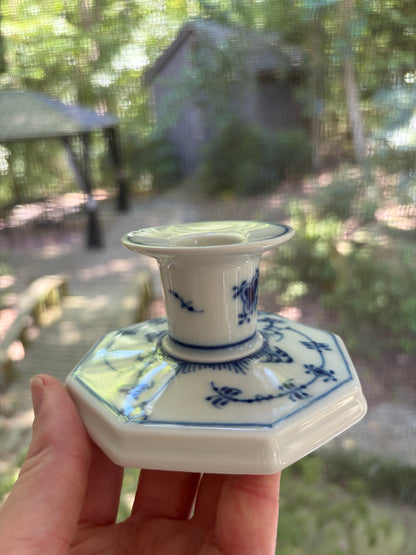 Beautiful Royal Copenhagen Blue Fluted candleholder!