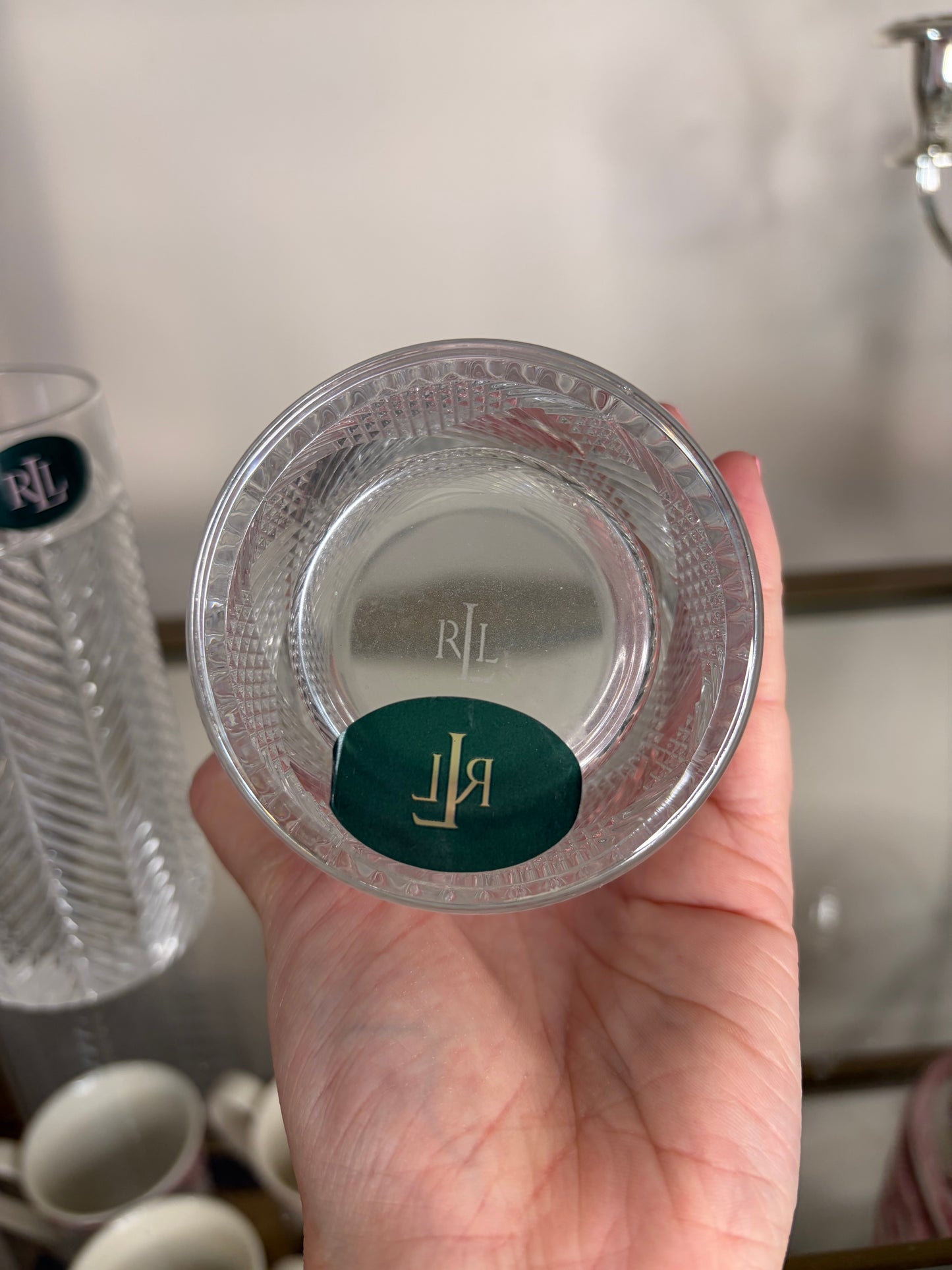 Ralph Lauren Argyle and Herringbone highballs! Sold together! Both have original stickers!