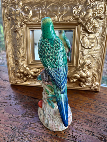 Andrea by Sadek parrot with flowers!