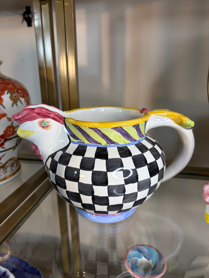 Mackenzie-Childs Piccadilly Chicken pitcher!