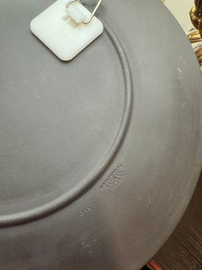 Rare Wedgwood black bassalt white large decorative plate