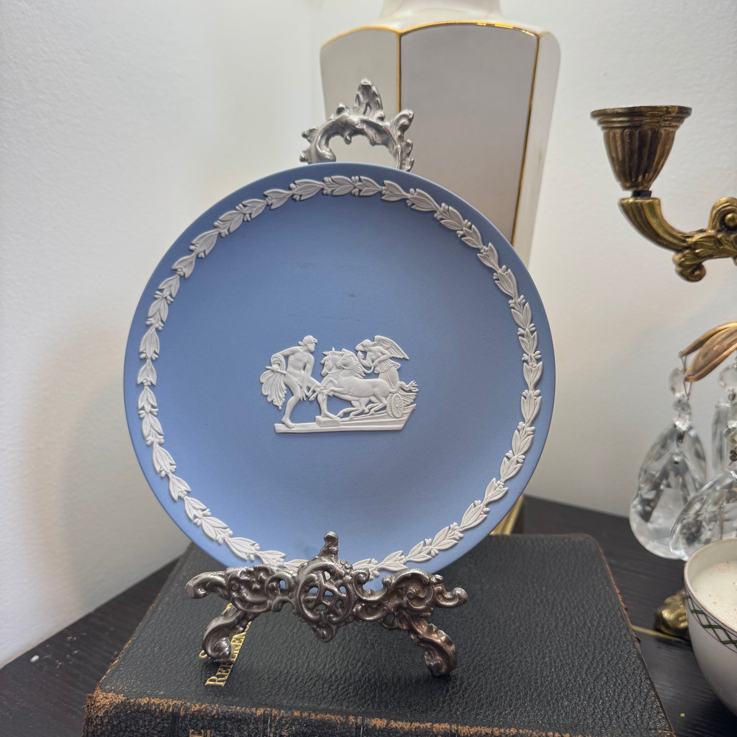 Vintage Wedgwood Blue Jasperware Small Plate