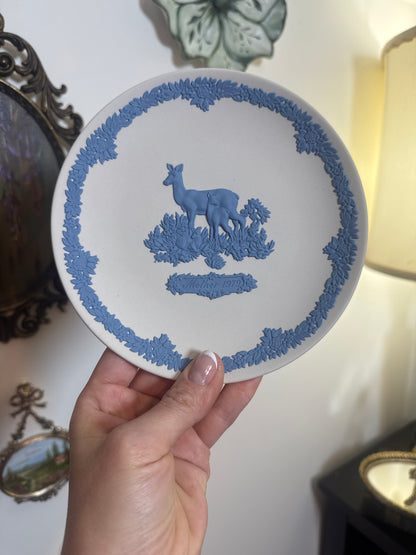 Wedgwood white blue Mother 1975 plate