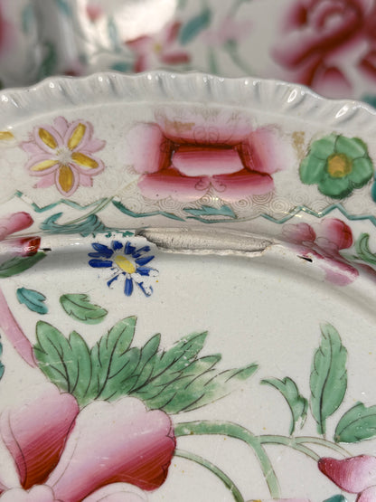 Antique Hicks & Meigh Stone China 6-Piece Tureen & Platter Serving Set | English Staffordshire | Circa 1820