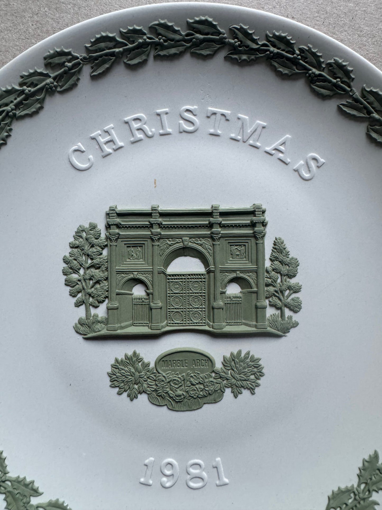 Christmas plate 1981 Wedgwood limited edition of 750 9”