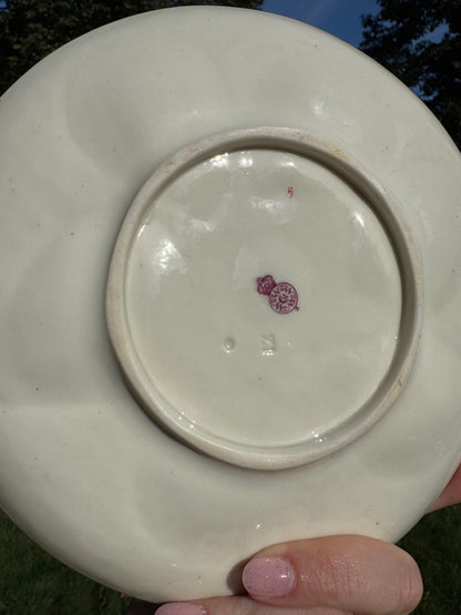 Vintage Minton Salt-Glaze Oyster Plate 8.5”