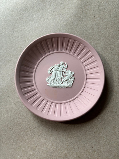 Cream pink Wedgwood 4.5” ornate dish