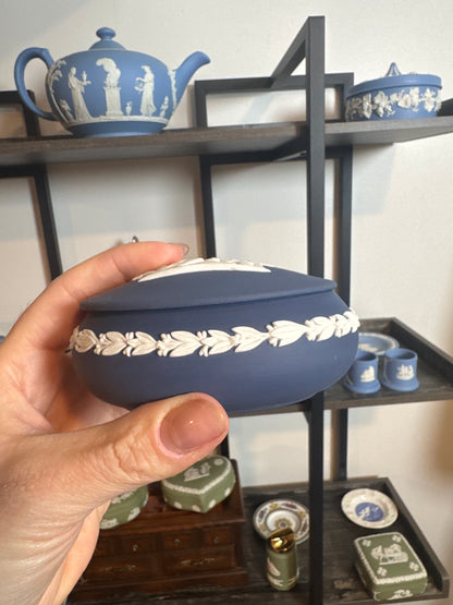 Wedgwood dark blue trinket box