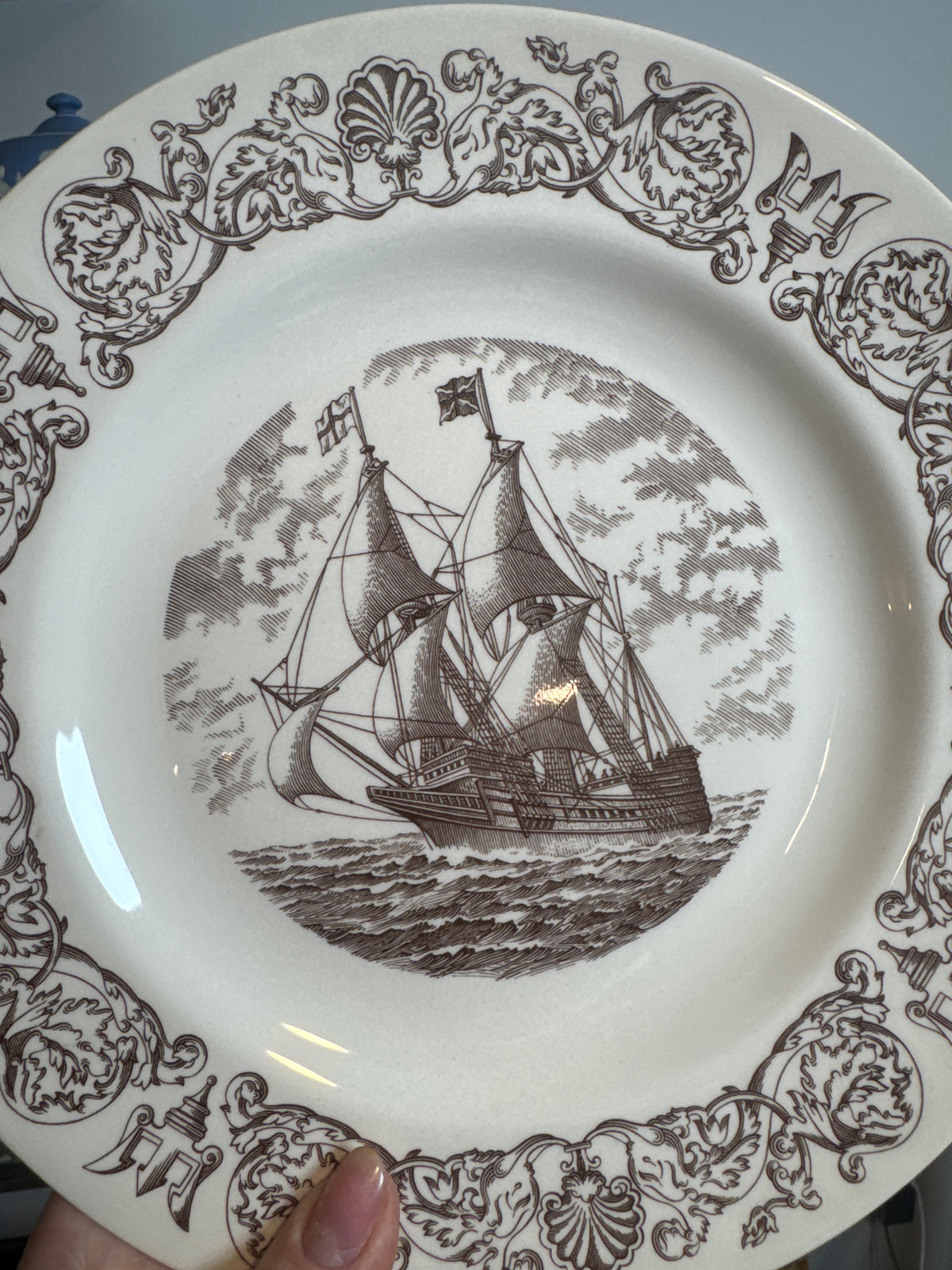 Wedgwood ship plate the Mayflower