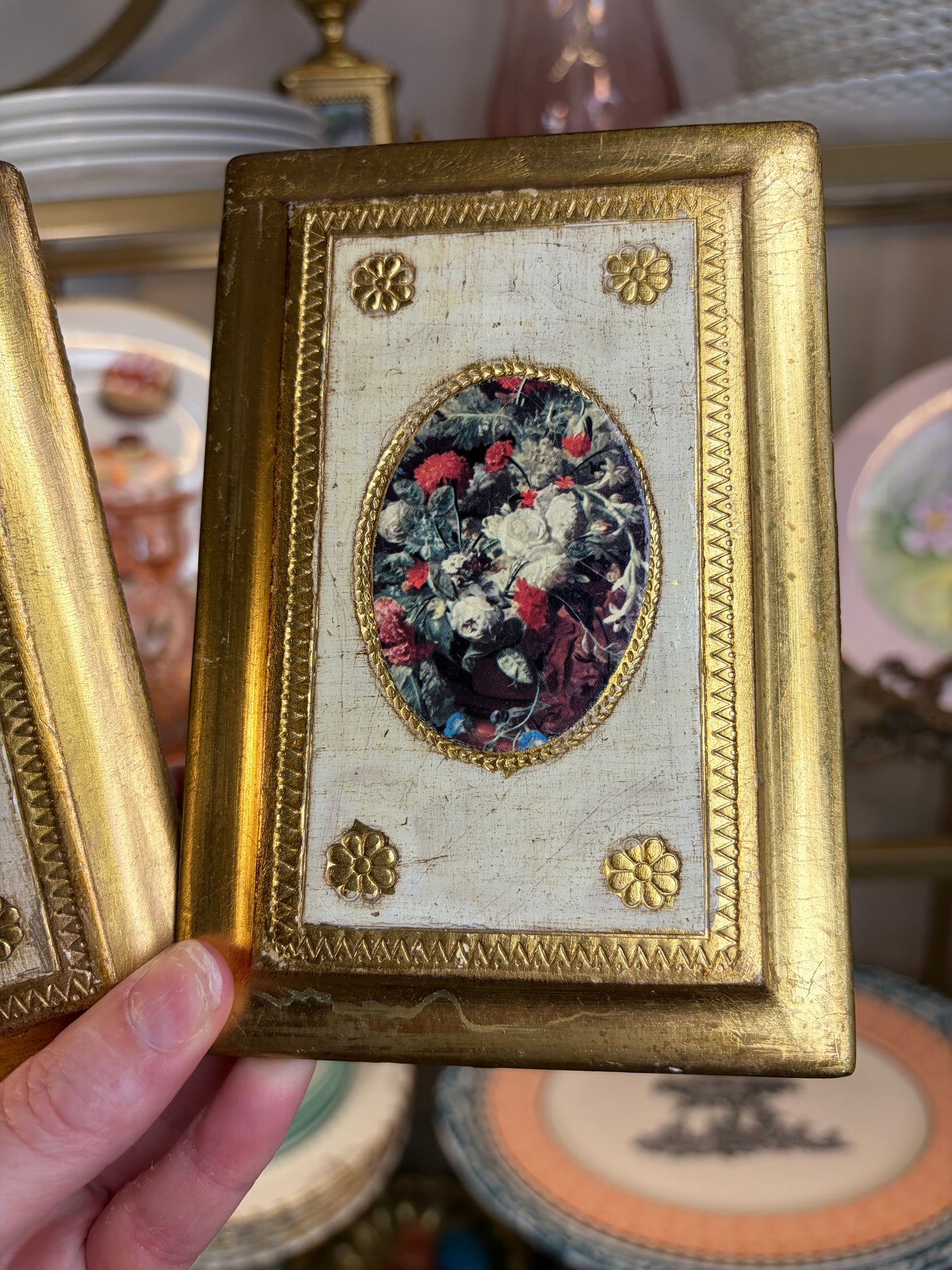 Lovely Florentine florals pair!
