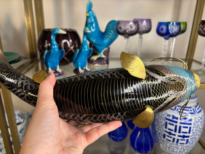 Stunning cloisonné 14” fish!
