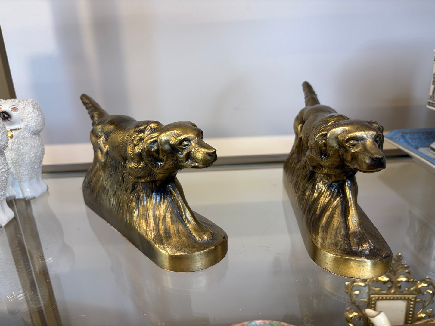 Striking dog bookends pair!