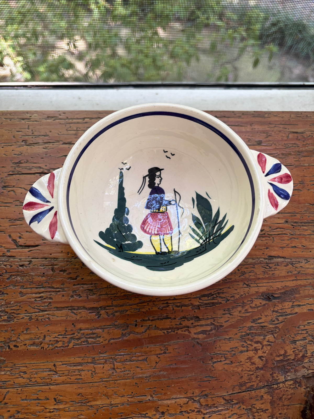 Henriot Quimper bowl with handles!